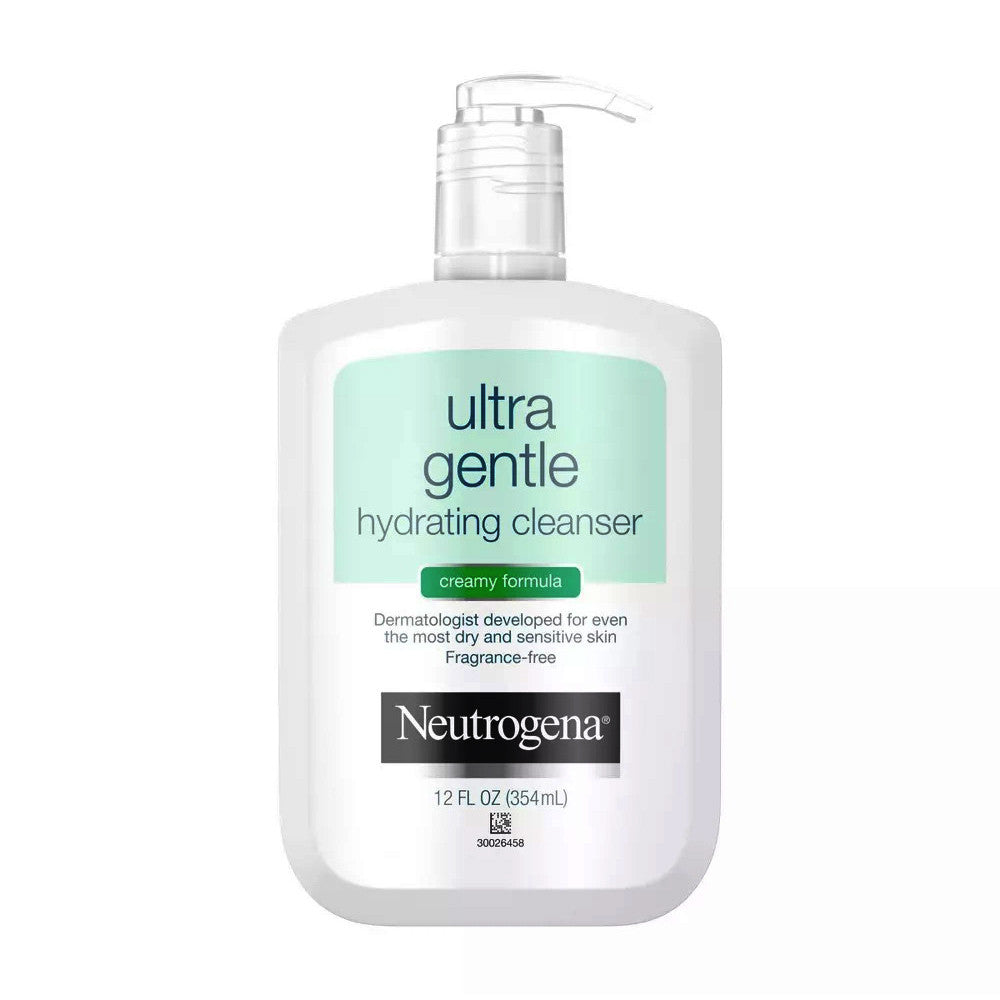 Neutrogena Ultra Gentle Hydrating Cleanser, Creamy Formula, 12 Oz